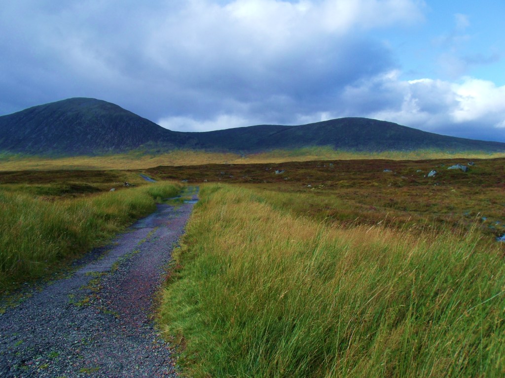 The Black Corries and West Highland Way leading to The Kings House 