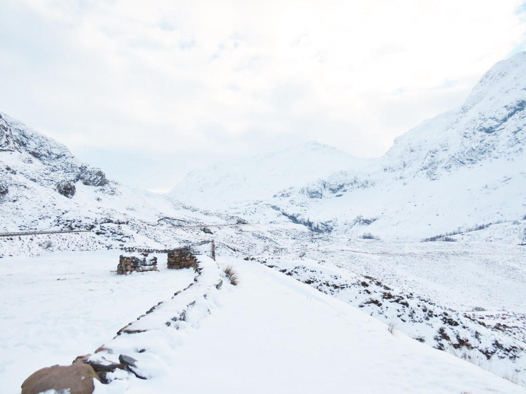 Snowy Road in Glencoe