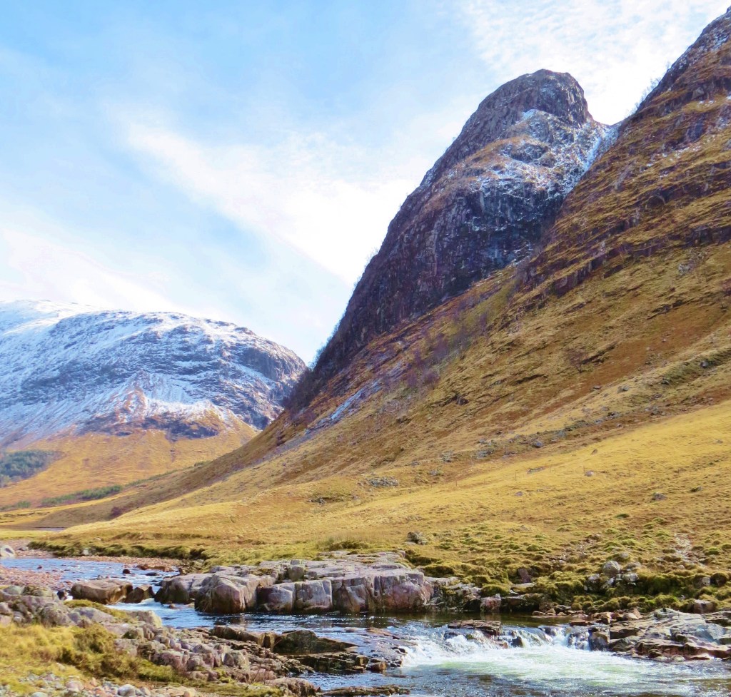 River Etive an Mountains in Glen Etive
