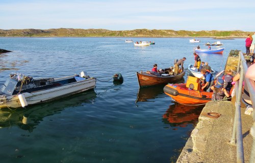 Preparing for the fishing derby