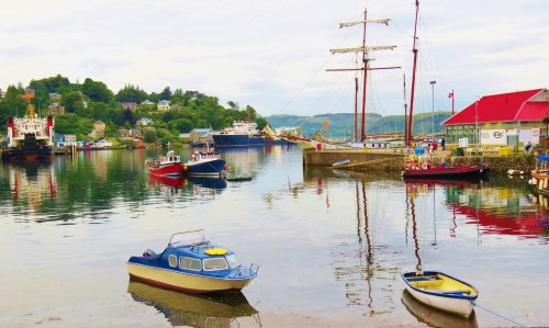 Tall ship in Oban harbour