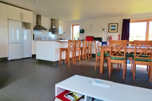 kitchen, dining, common room