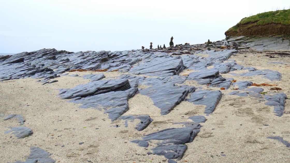 flat rocks on birsay beach